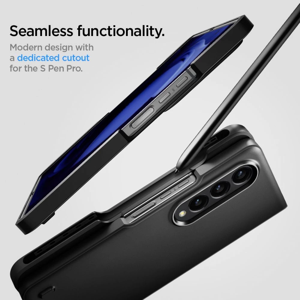Samsung Galaxy Z Fold 4 5G suojakuori musta SPIGEN THIN FIT PEN