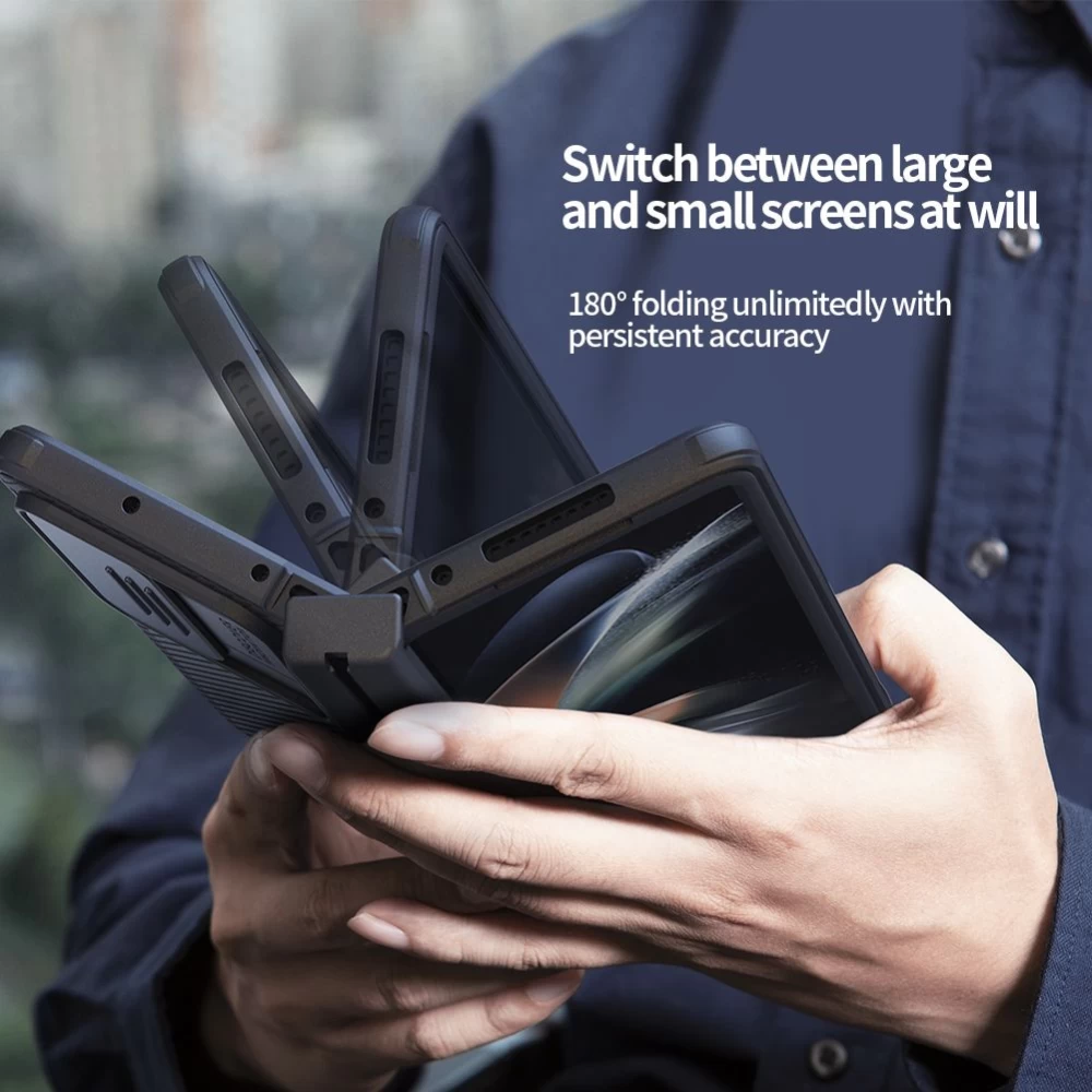 Samsung Galaxy Z Fold 4 5G suojakuori vihreä NILLKIN CAMSHIELD PRO (General version)