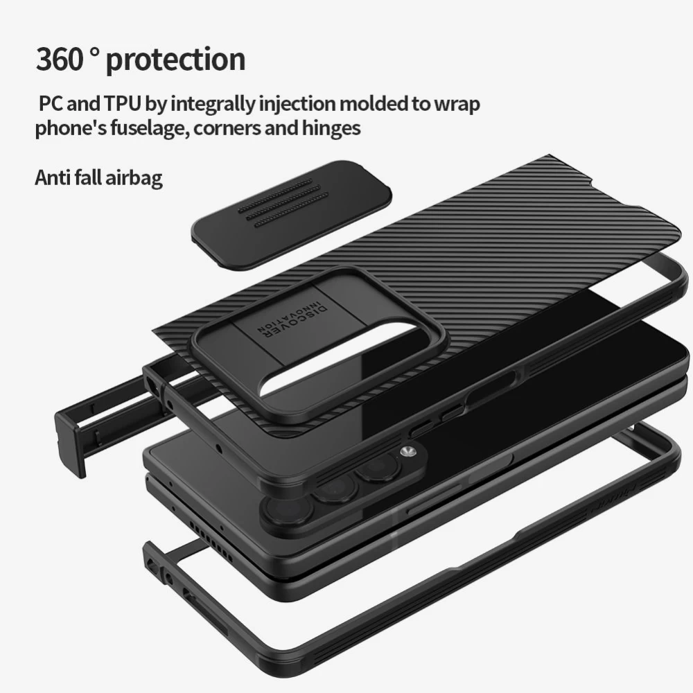 Samsung Galaxy Z Fold 4 5G suojakuori vihreä NILLKIN CAMSHIELD PRO (General version)