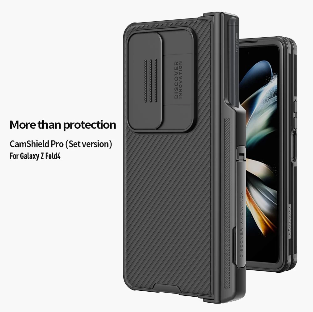 Samsung Galaxy Z Fold 4 5G suojakuori sininen NILLKIN CAMSHIELD PRO (Set version)