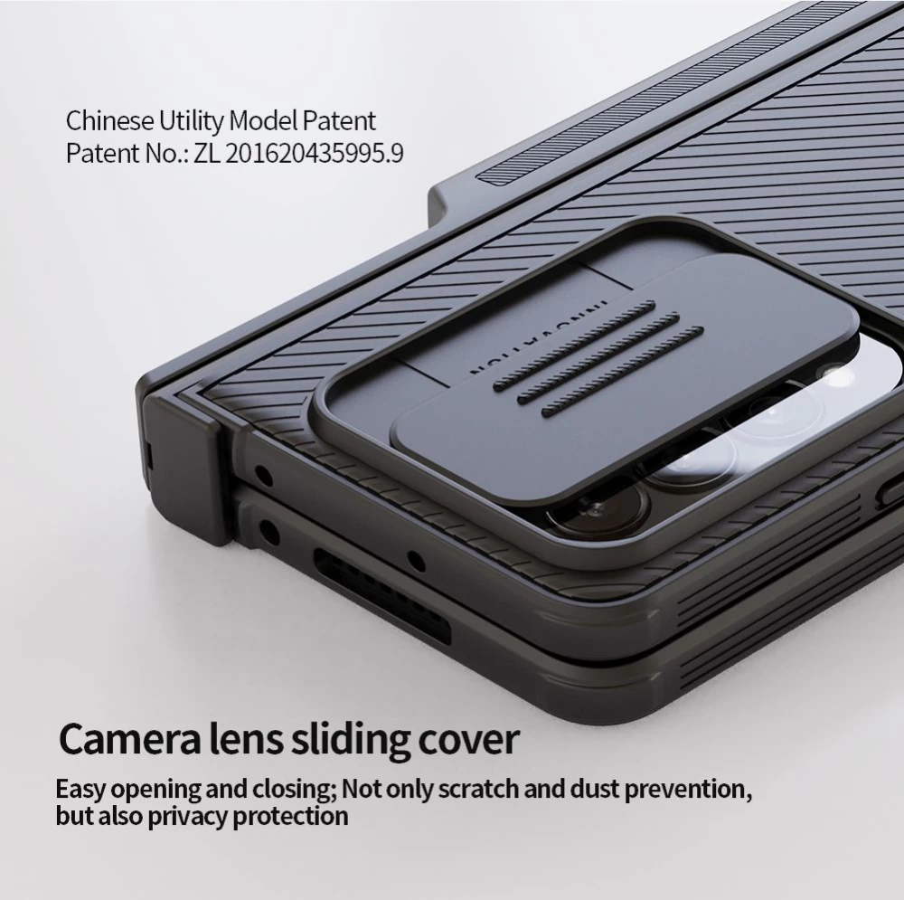 Samsung Galaxy Z Fold 4 5G suojakuori sininen NILLKIN CAMSHIELD PRO (Set version)