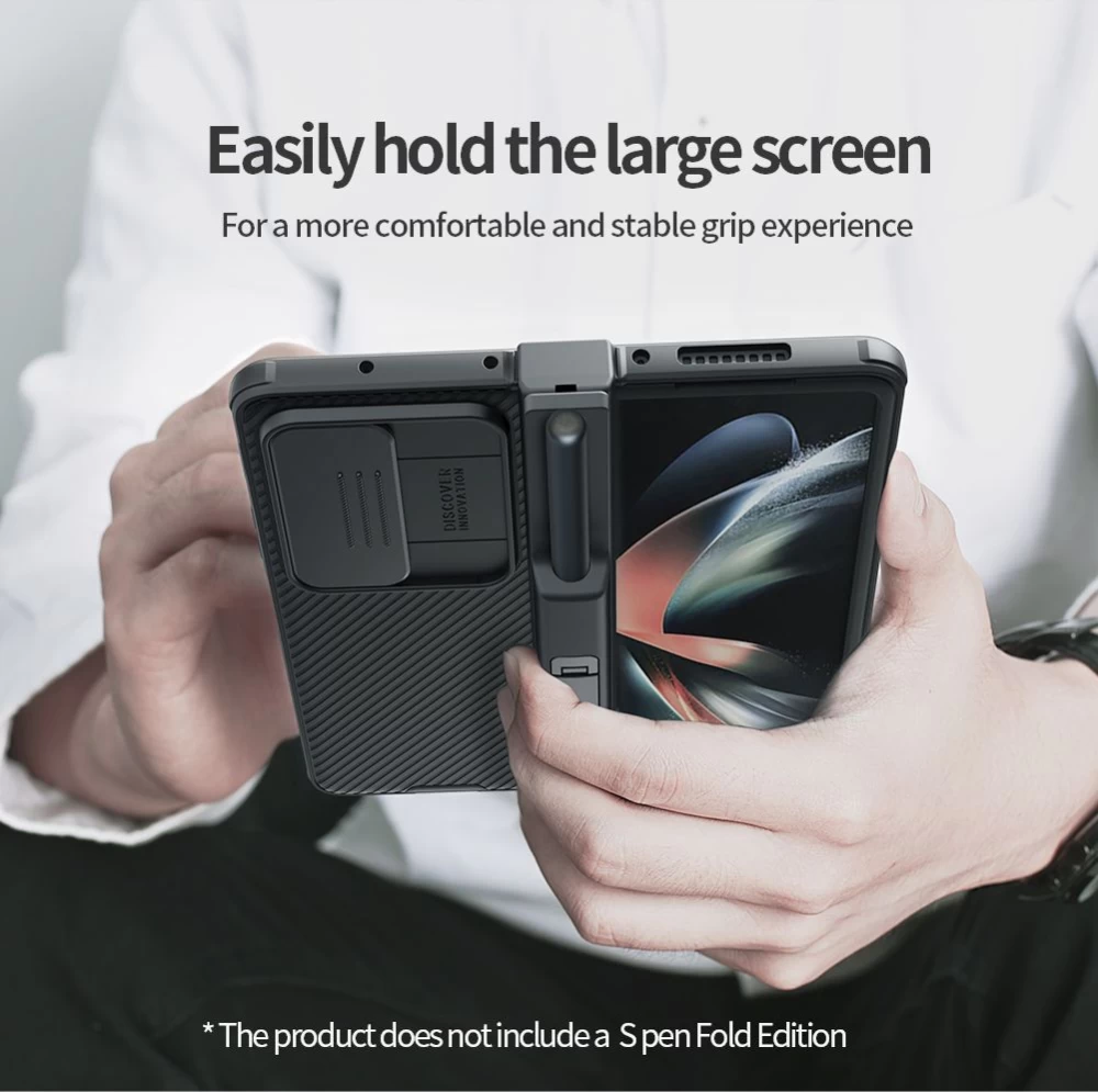 Samsung Galaxy Z Fold 4 5G suojakuori sininen NILLKIN CAMSHIELD PRO (Set version)