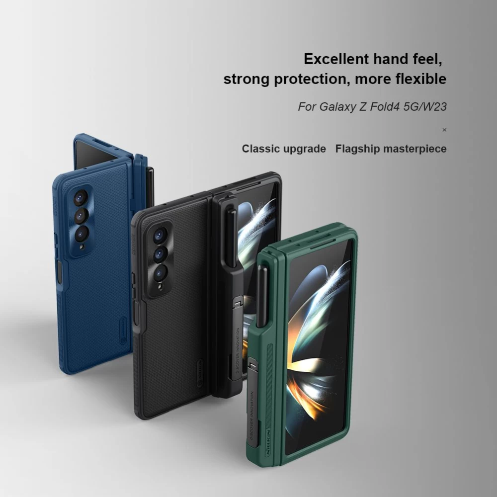 Samsung Galaxy Z Fold 4 5G suojakuori sininen NILLKIN SUPER FROSTED SHIELD