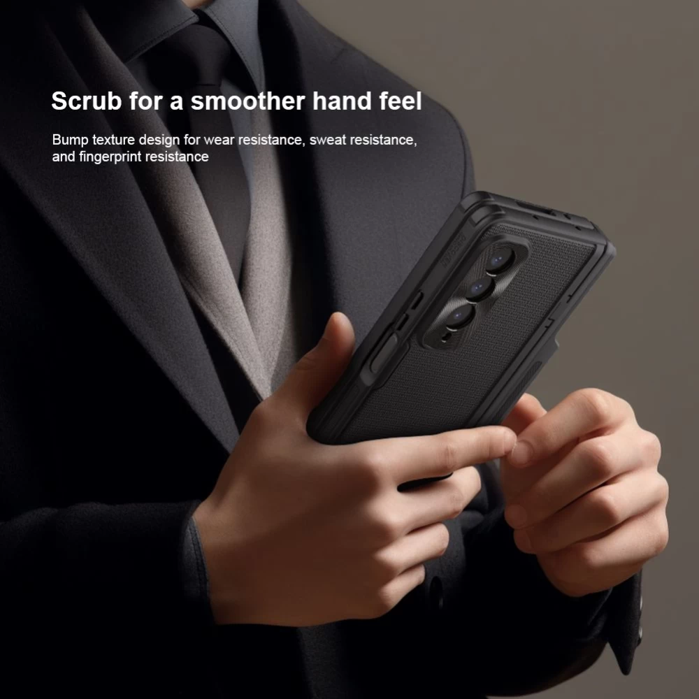 Samsung Galaxy Z Fold 4 5G suojakuori sininen NILLKIN SUPER FROSTED SHIELD