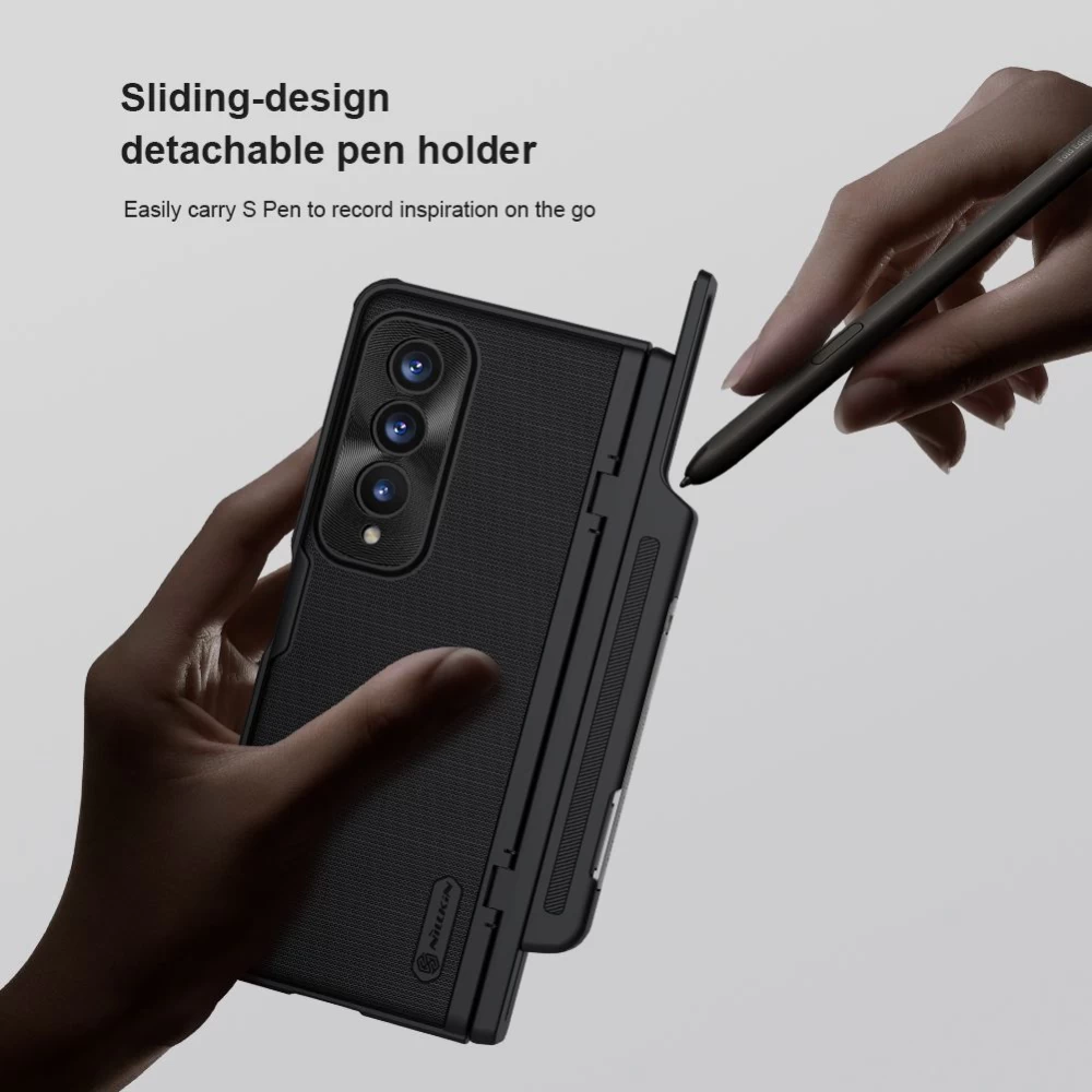 Samsung Galaxy Z Fold 4 5G suojakuori sininen NILLKIN SUPER FROSTED SHIELD