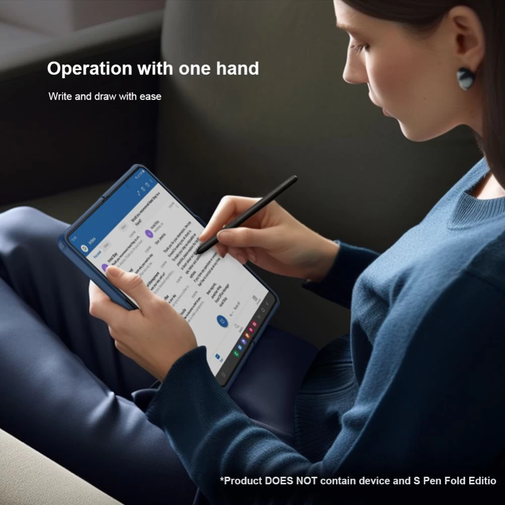 Samsung Galaxy Z Fold 4 5G suojakuori sininen NILLKIN SUPER FROSTED SHIELD