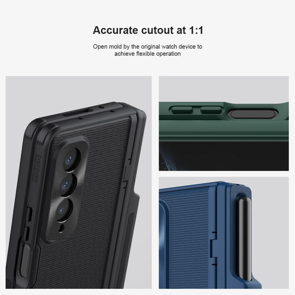 Samsung Galaxy Z Fold 4 5G suojakuori sininen NILLKIN SUPER FROSTED SHIELD