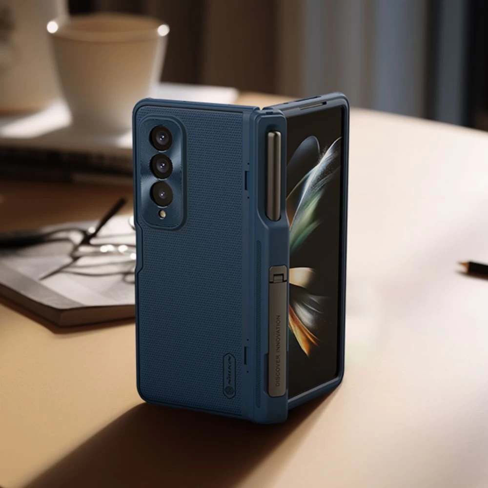 Samsung Galaxy Z Fold 4 5G suojakuori sininen NILLKIN SUPER FROSTED SHIELD