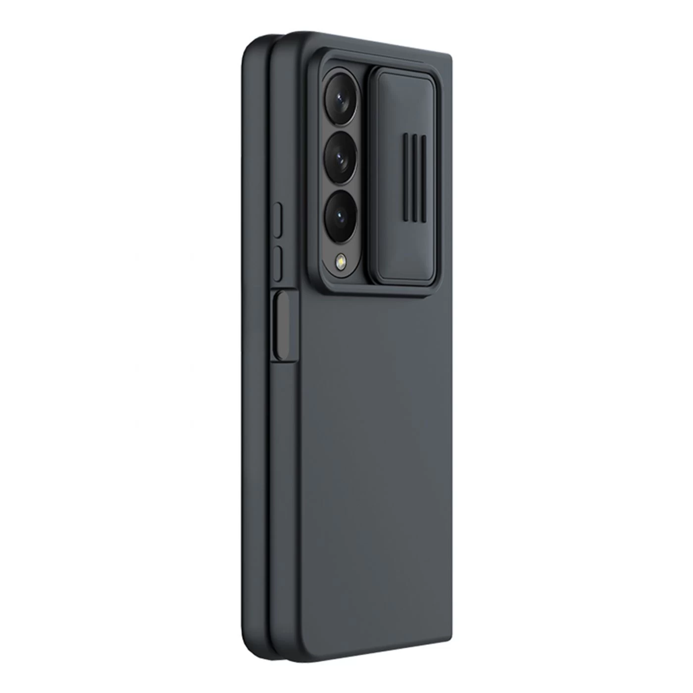 Samsung Galaxy Z Fold 4 5G suojakuori musta Nillkin CamShield Silky Silicon