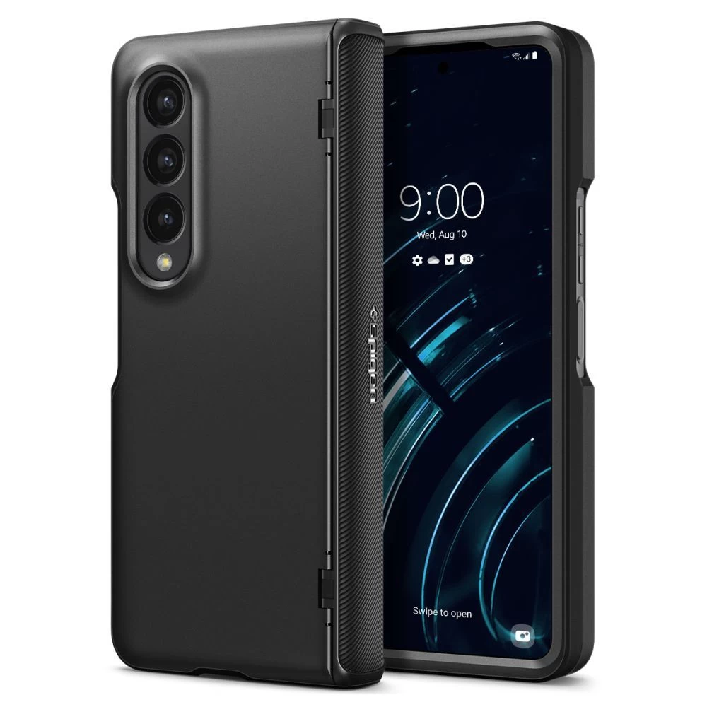 Samsung Galaxy Z Fold 4 5G suojakuori musta SPIGEN SLIM ARMOR PRO