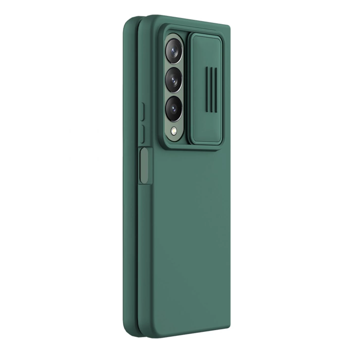 Samsung Galaxy Z Fold 4 5G suojakuori vihreä Nillkin CamShield Silky Silicon