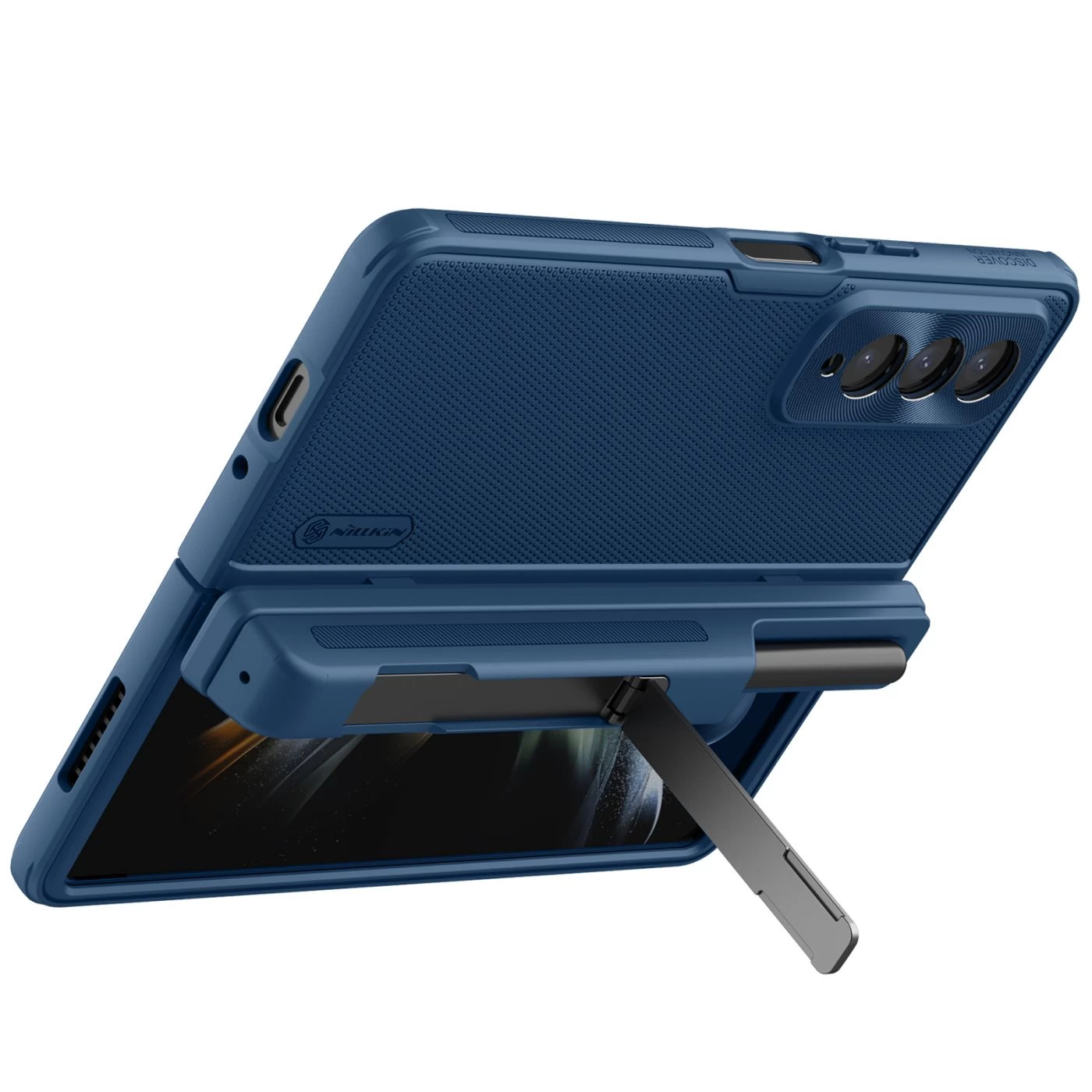 Samsung Galaxy Z Fold 4 5G suojakuori sininen NILLKIN SUPER FROSTED SHIELD