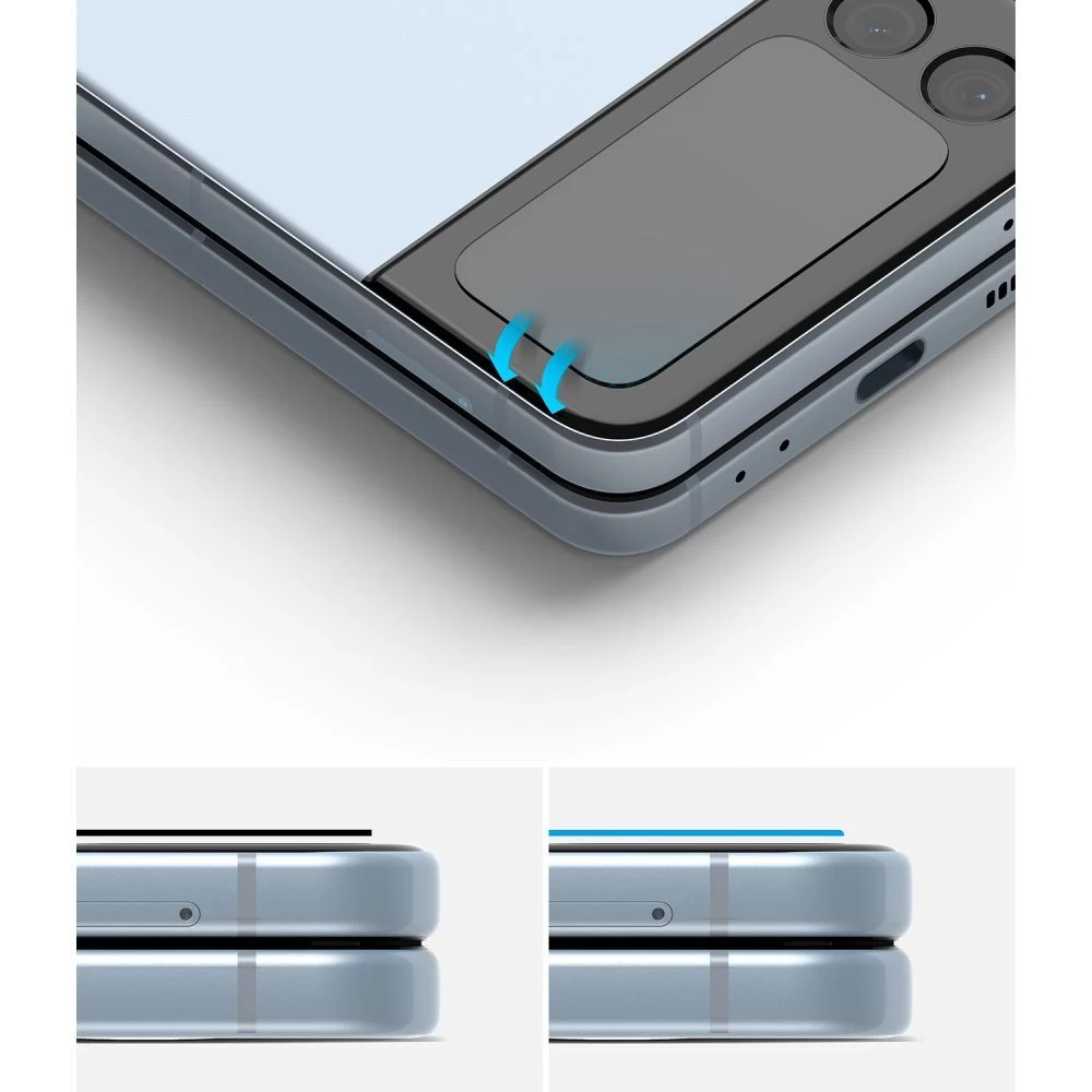 Samsung Galaxy Z Flip 4 5G skärmskydd  RINGKE ID Tempered Glass