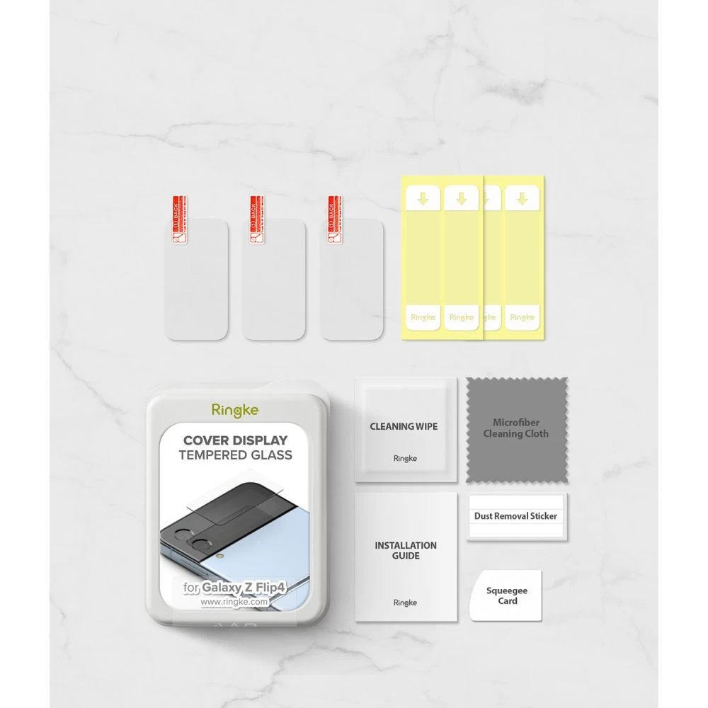 Samsung Galaxy Z Flip 4 5G skärmskydd  RINGKE ID Tempered Glass
