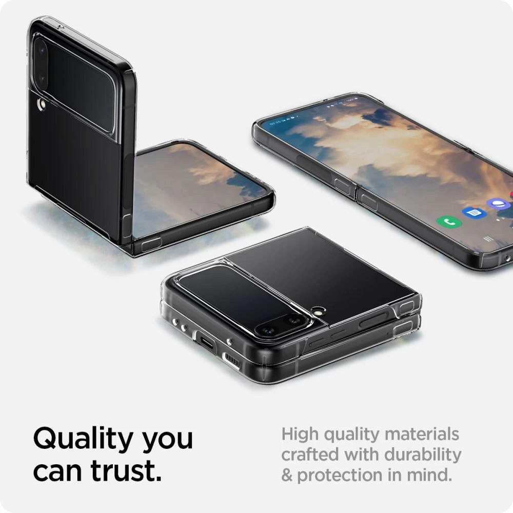 Samsung Galaxy Z Flip 4 5G vāciņš caurspīdīgs SPIGEN Airskin
