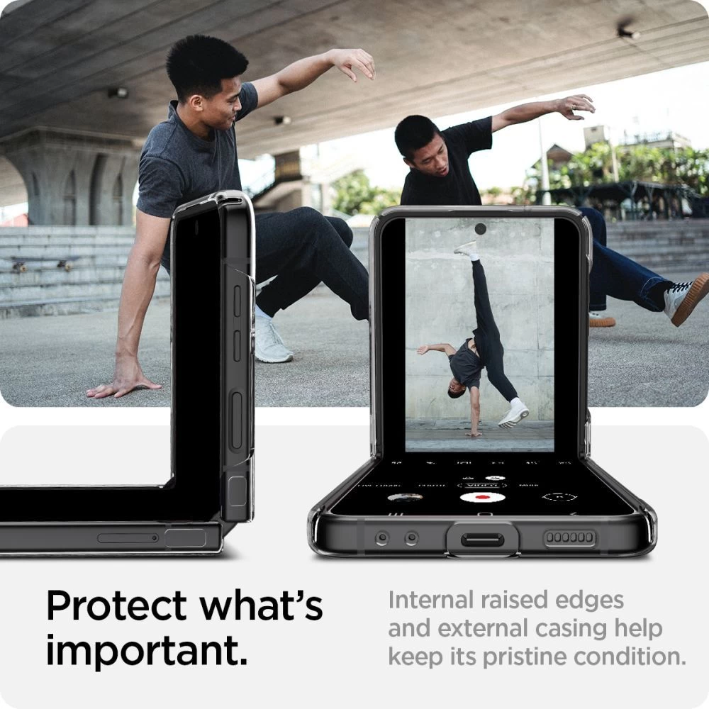 Samsung Galaxy Z Flip 4 5G vāciņš caurspīdīgs SPIGEN Airskin