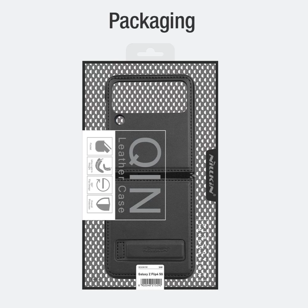 Samsung Galaxy Z Flip 4 5G skal  Nillkin Qin Leather (Vegan Leather)