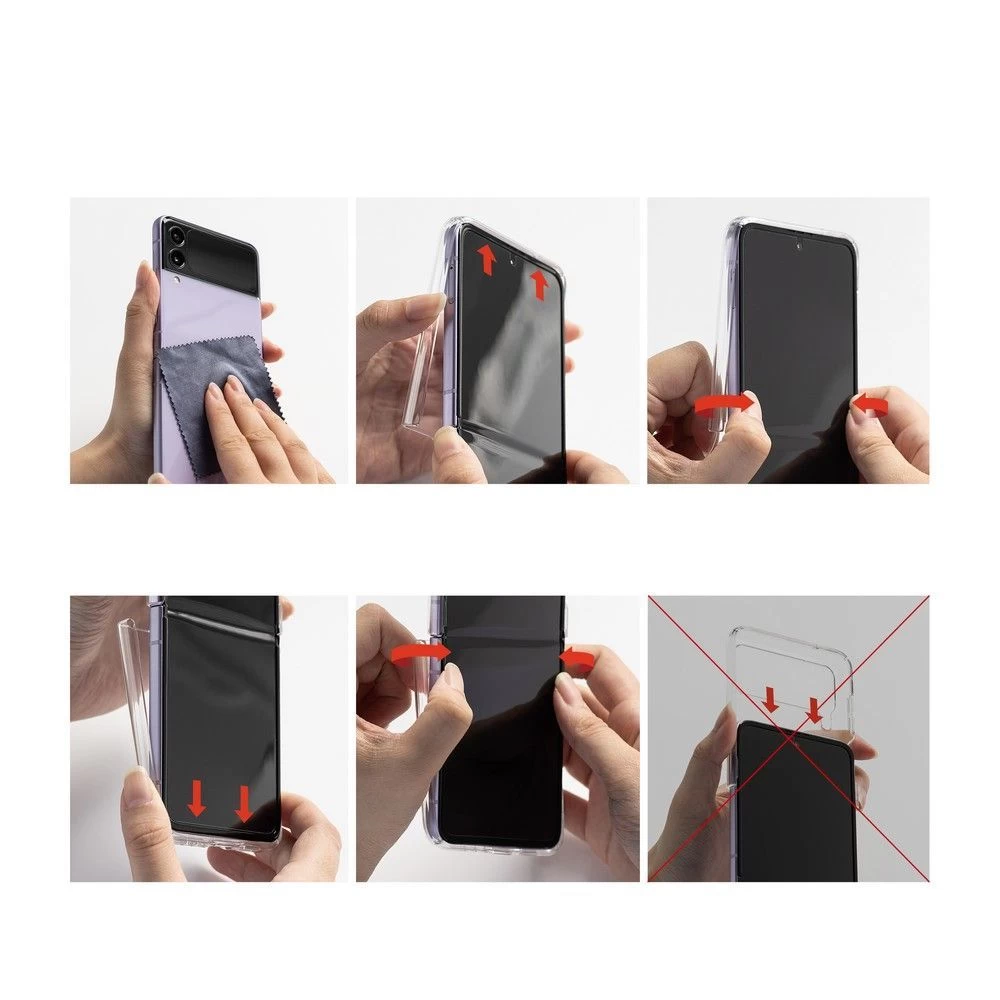 Samsung Galaxy Z Flip 4 5G skal svart RINGKE Slim