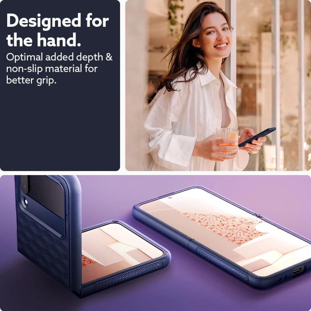 Samsung Galaxy Z Flip 4 5G vāciņš zils CASEOLOGY Parallax