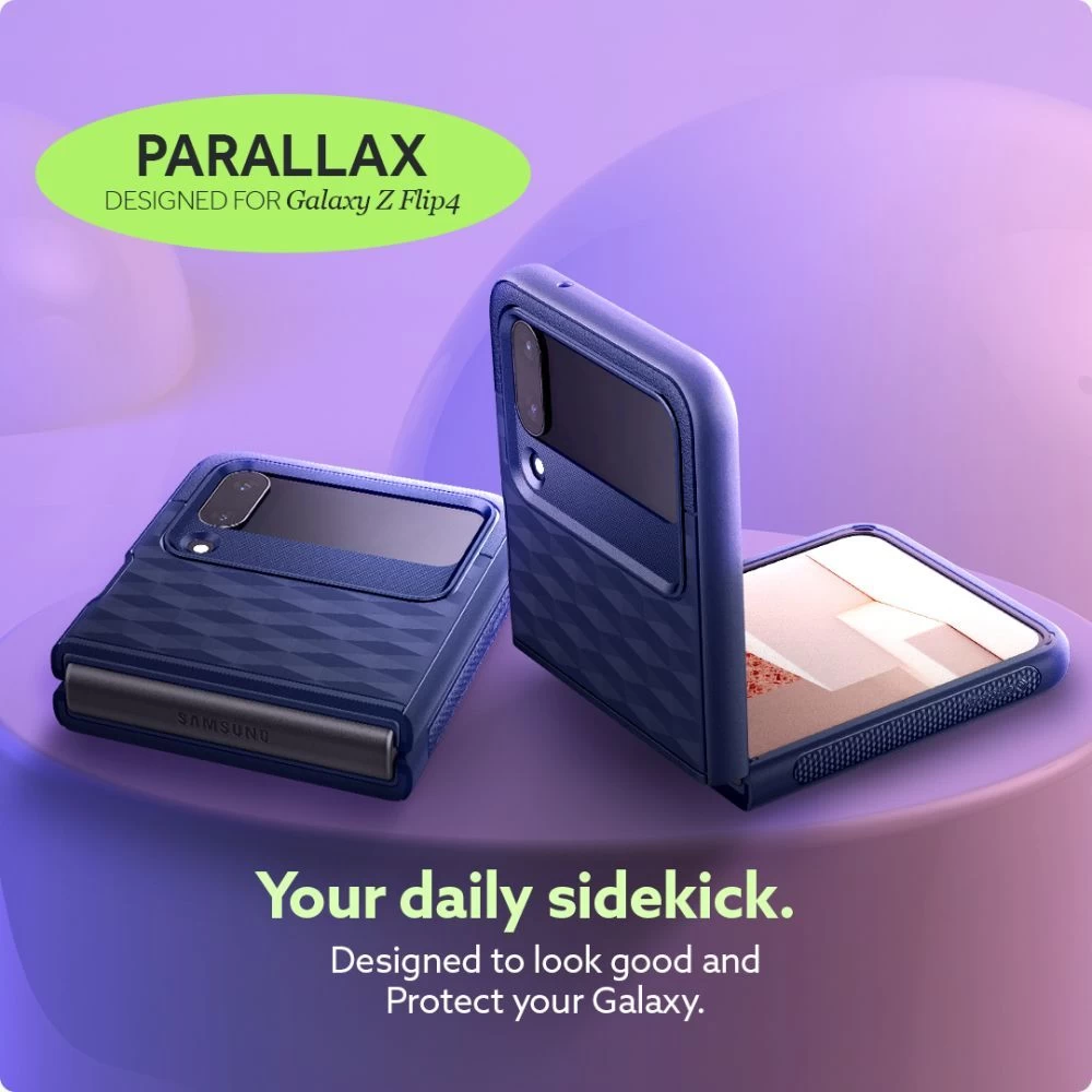 Samsung Galaxy Z Flip 4 5G vāciņš zils CASEOLOGY Parallax