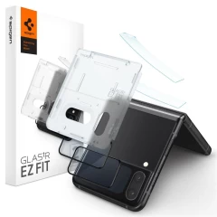 Galaxy Z Galaxy Flip 4 5G skärmskydd SPIGEN Glass FC EZ FIT + Hinge Flm Samsung Galaxy Z Flip 4 (2-pack)