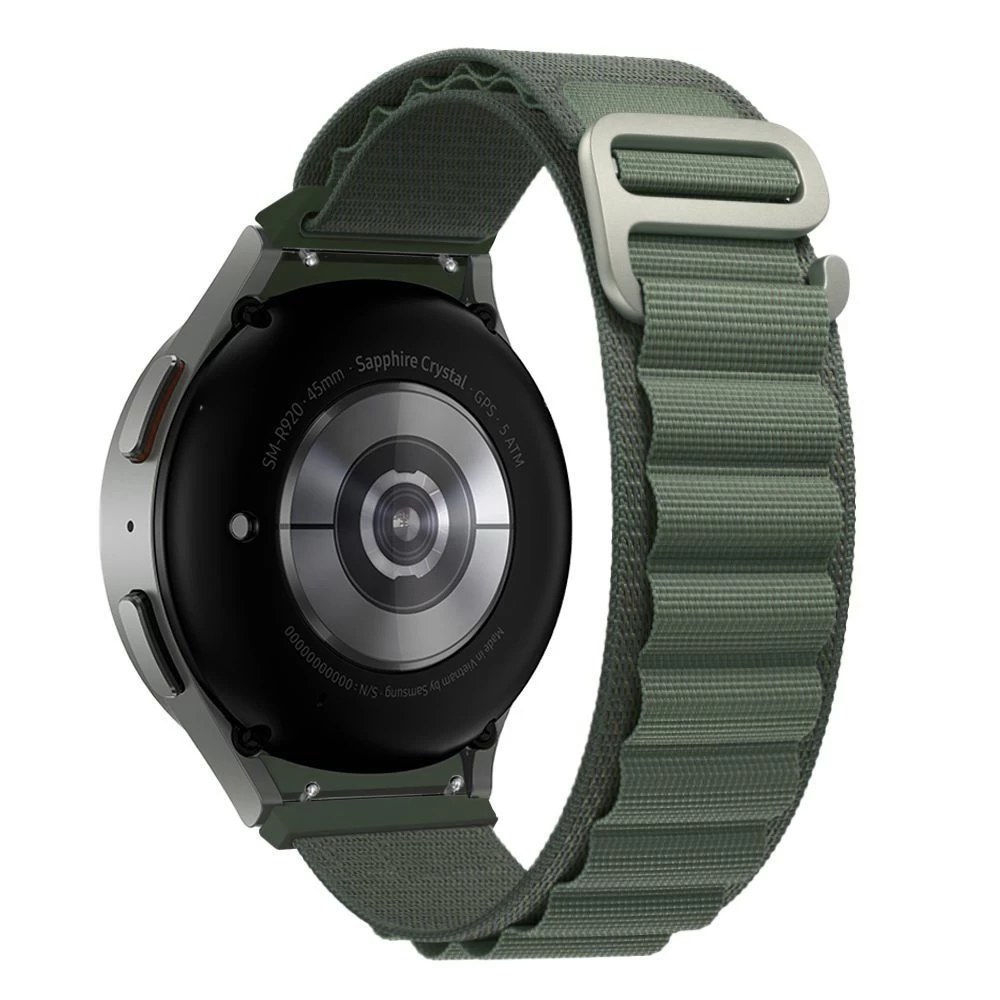 Samsung Galaxy Watch 5 siksniņa zaļš TECH-PROTECT NYLON PRO (40 / 42 44 45 46 mm)