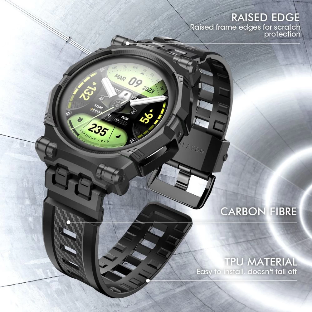 Samsung Galaxy Watch 5 Pro skal, fodral svart SUPCASE IBLSN ARMORBOX 2-SET (45 MM)
