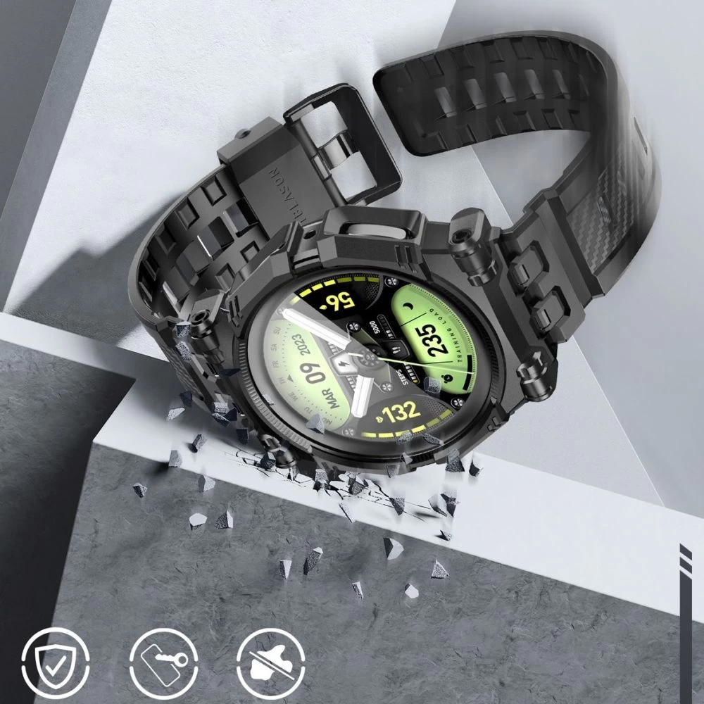 Samsung Galaxy Watch 5 Pro skal, fodral svart SUPCASE IBLSN ARMORBOX 2-SET (45 MM)