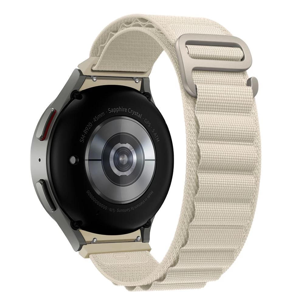 Samsung Galaxy Watch 5 Pro skal, fodral elfenben vit TECH-PROTECT NYLON PRO (40 / 42 44 45 46 mm)