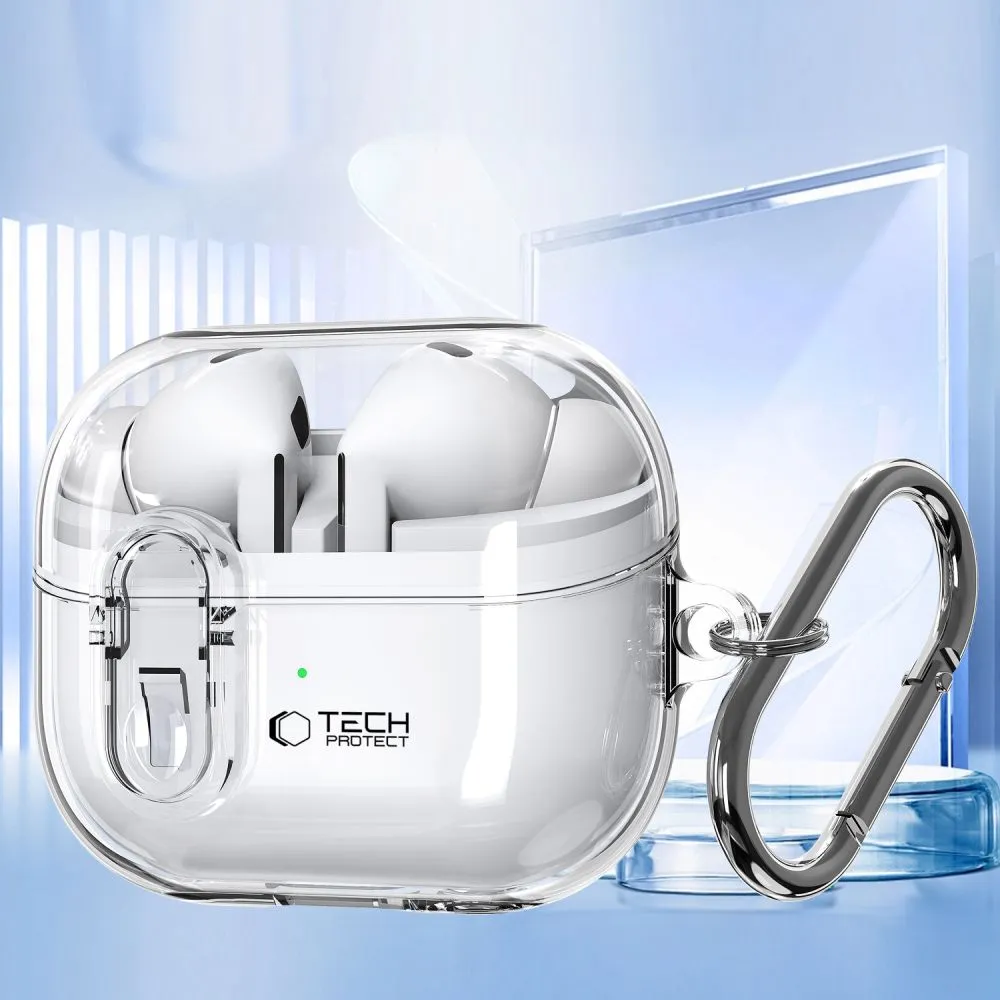 Samsung Galaxy Buds telefona vāciņš caurspīdīgs TECH-PROTECT FLEXAIR 3 / Pro