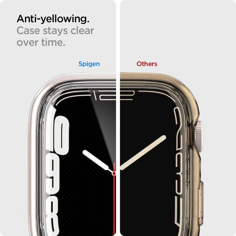 Apple Watch 7 vāciņš caurspīdīgs SPIGEN ULTRA HYBRID (45mm)