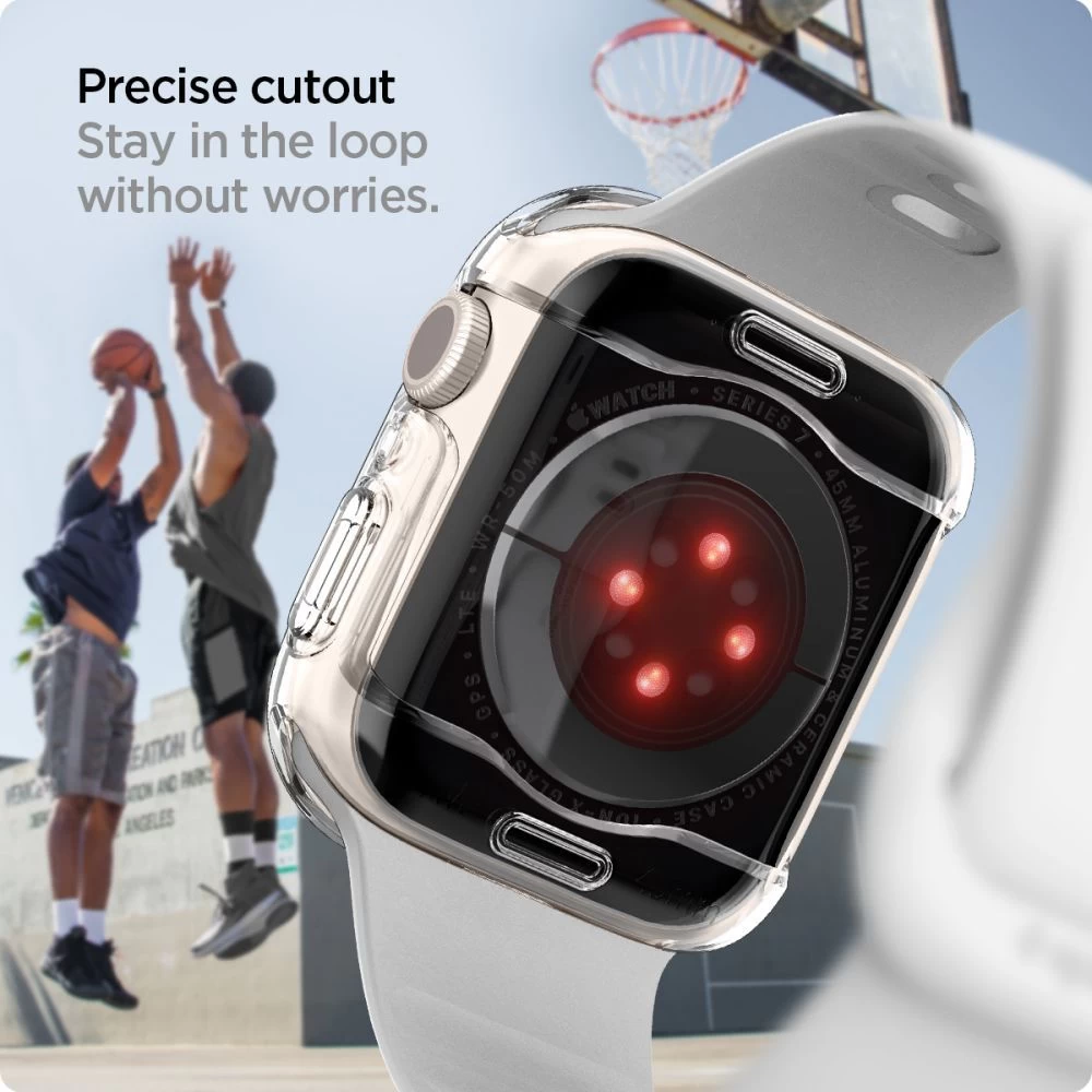 Apple Watch 7 vāciņš caurspīdīgs SPIGEN ULTRA HYBRID (45mm)