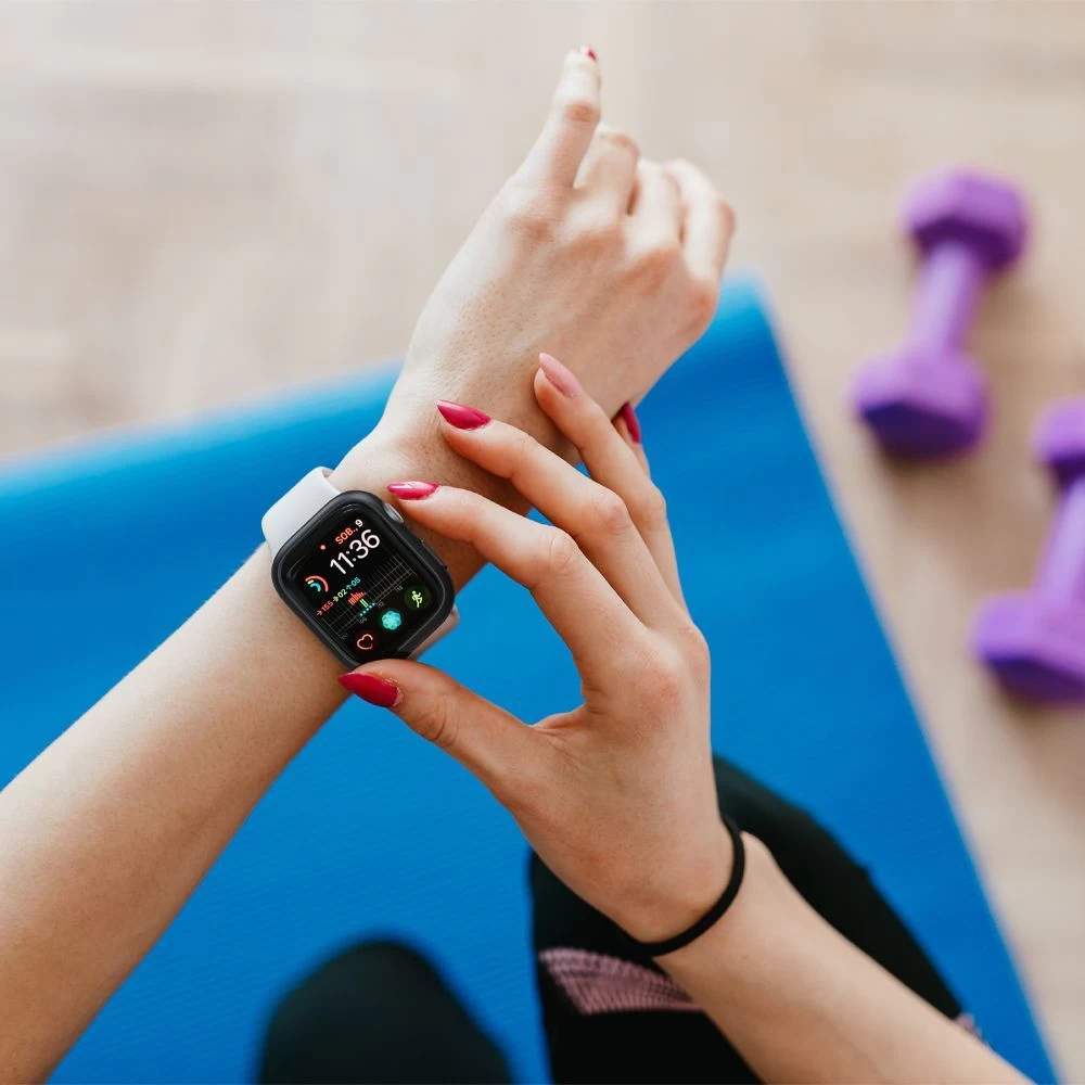 Apple Watch 7 vāciņš melns SPIGEN THIN FIT (45mm)