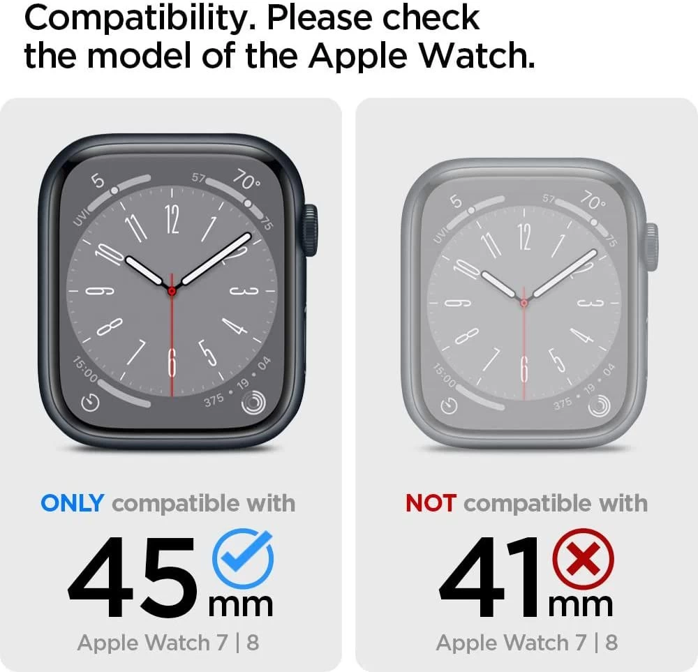 Apple Watch 7 vāciņš melns SPIGEN TOUGH ARMOR (45mm)