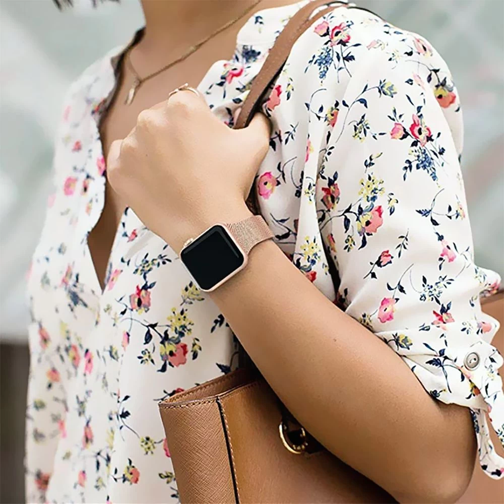 Apple Watch 7 skal, fodral rosa TECH-PROTECT THIN MILANESE (38/40/41mm)