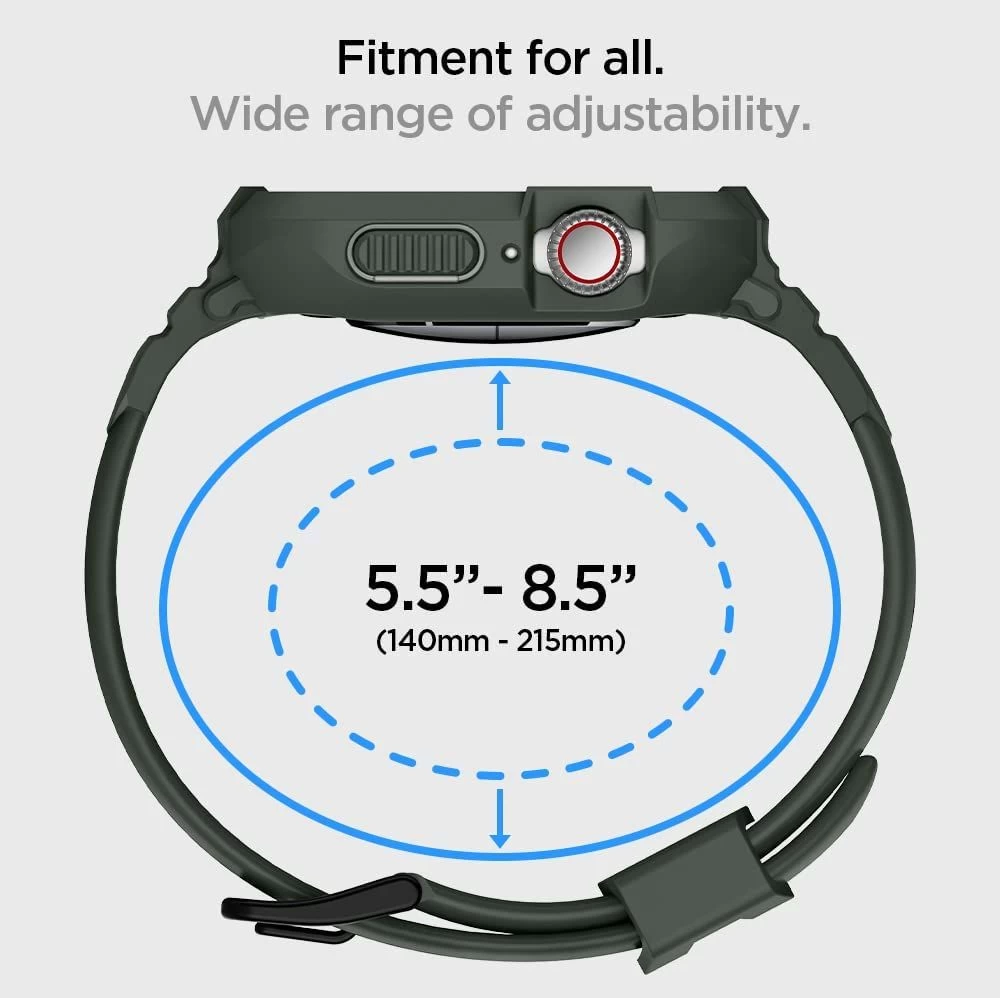 Apple Watch 7 skal, fodral grön SPIGEN RUGGED ARMOR ”PRO” (44/45mm)
