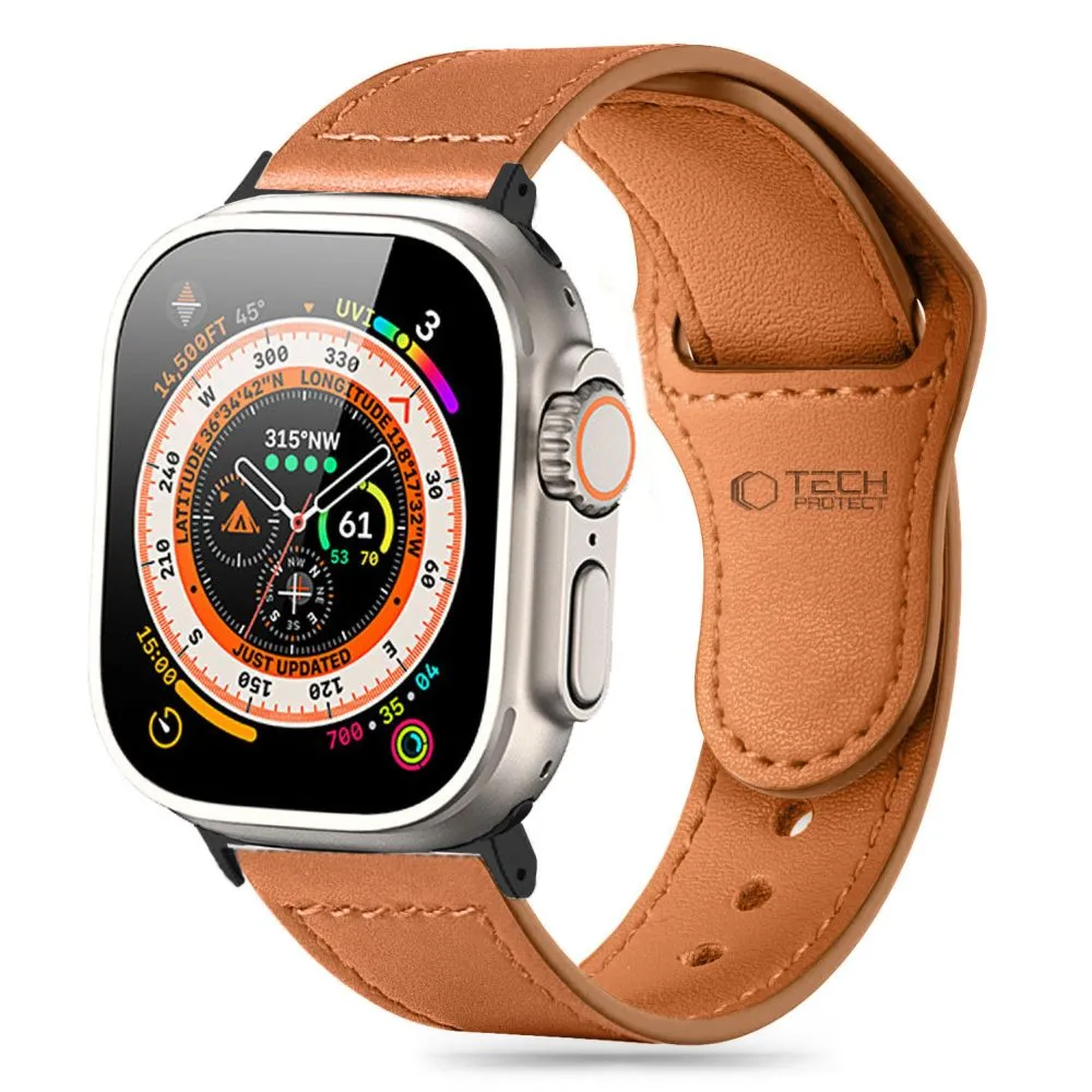 Apple Watch 7 band brown TECH-PROTECT NATURALFIT (42/44/45/49 MM)