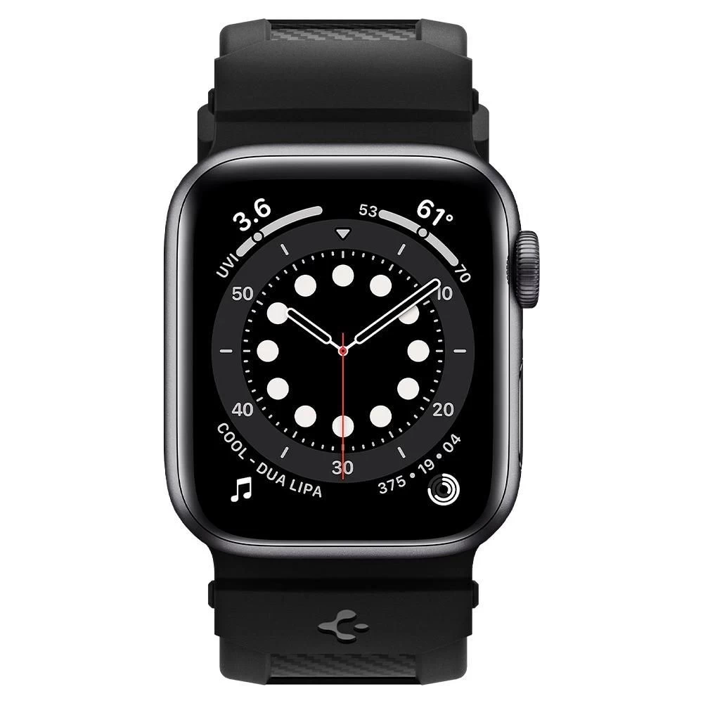 Apple Watch 7 skal, fodral svart SPIGEN RUGGED BAND (38/40/41mm)