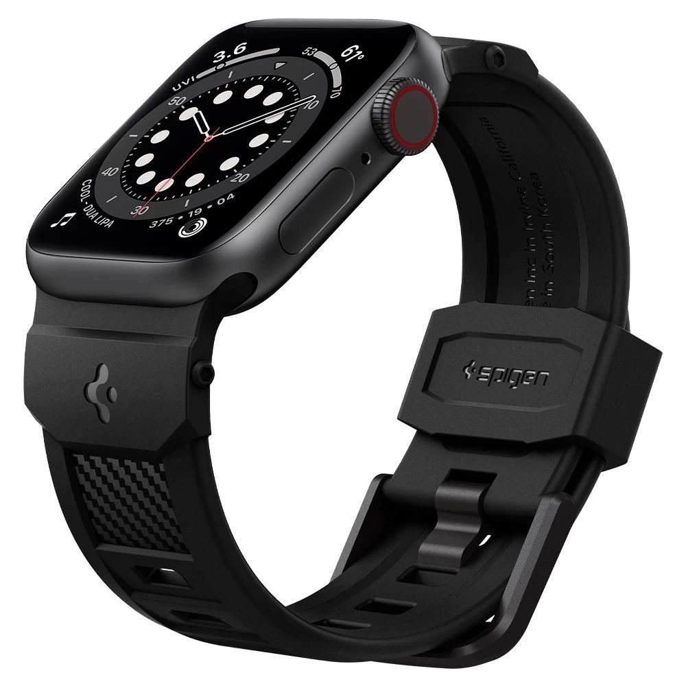 Apple Watch 7 skal, fodral svart SPIGEN RUGGED BAND (38/40/41mm)