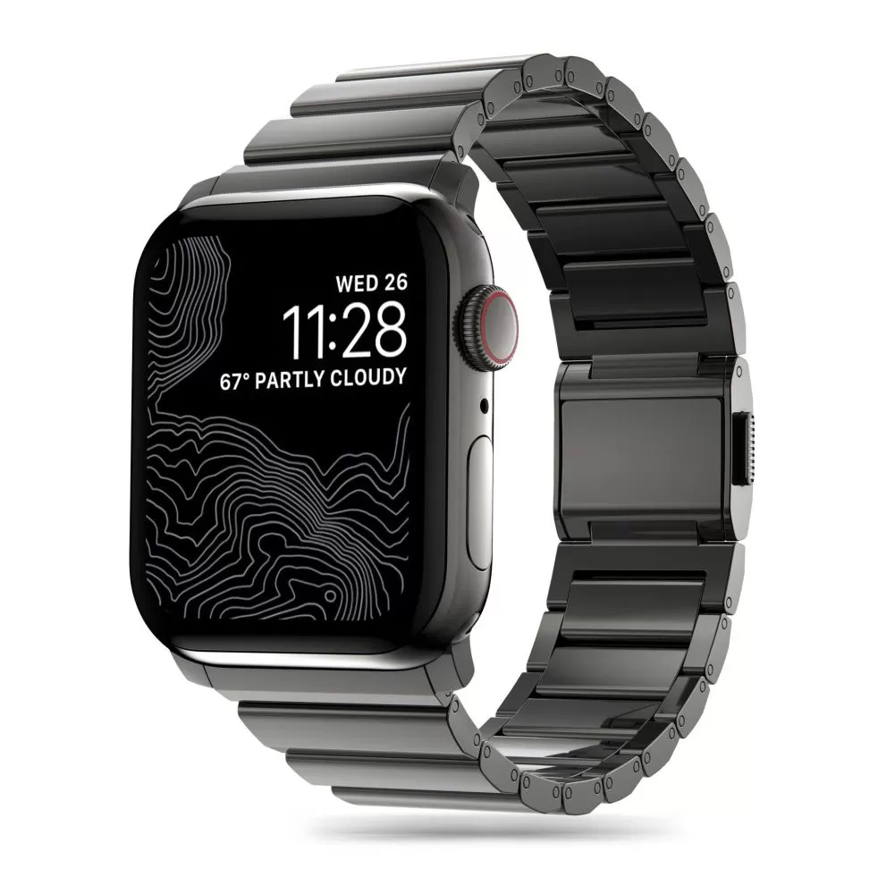 Apple Watch 7 siksniņa melns TECH-PROTECT STEELBAND (42/44/45/49 MM)