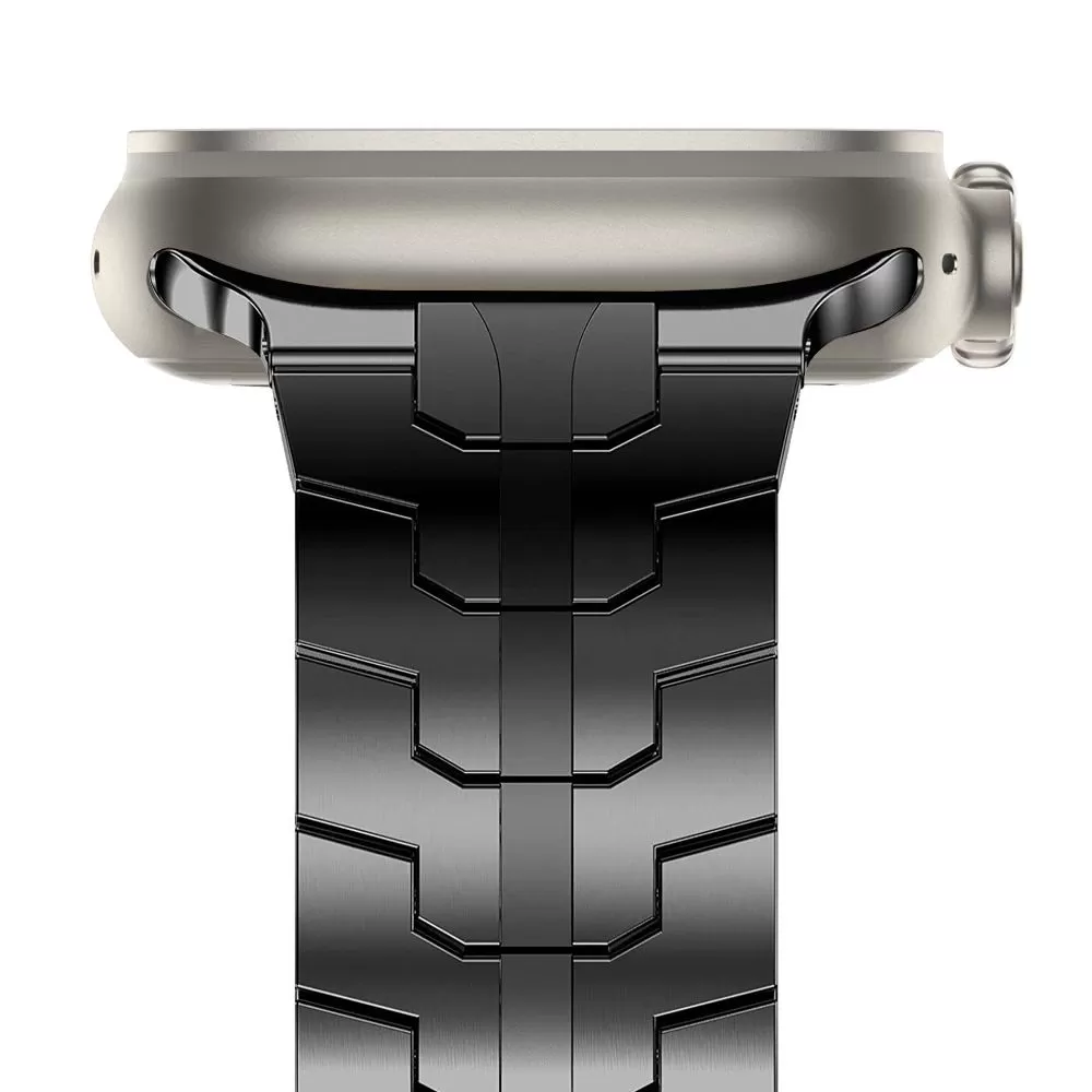 Apple Watch 7 skal, fodral svart TECH-PROTECT STAINLESS LINE (42/44/45/49 MM)