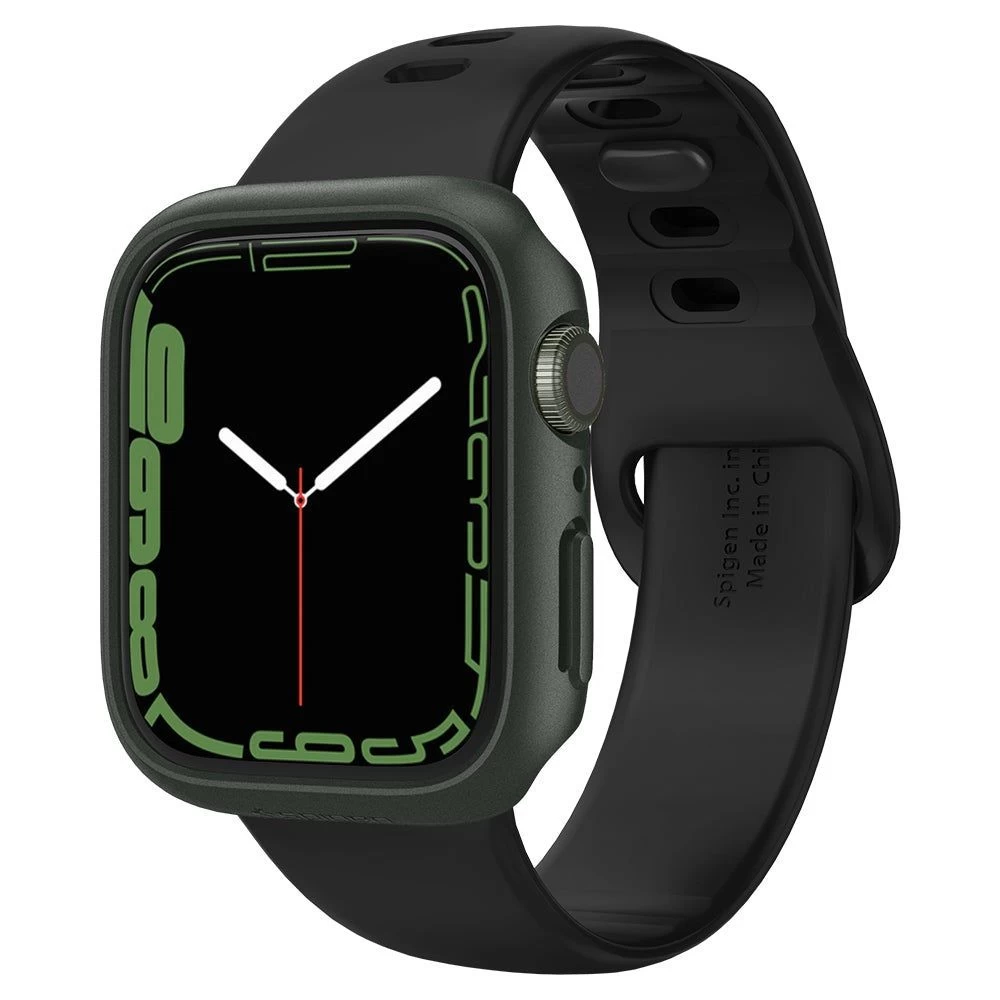 Apple Watch 7 skal, fodral grön SPIGEN THIN FIT (45mm)