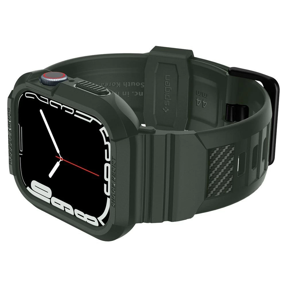 Apple Watch 7 skal, fodral grön SPIGEN RUGGED ARMOR ”PRO” (44/45mm)