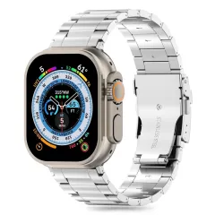 Apple Watch 7 skal, fodral silver TECH-PROTECT STAINLESS PRO (42/44/45/49 MM)