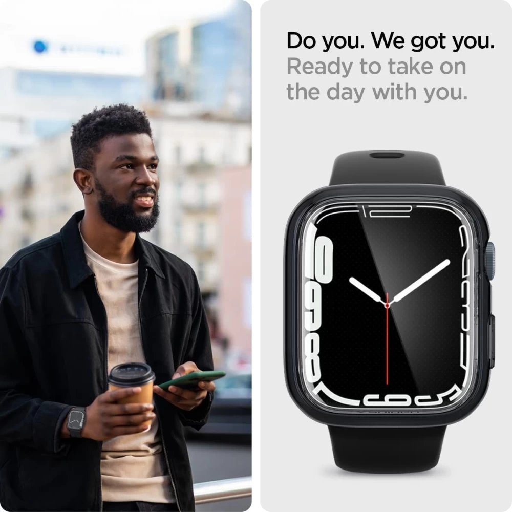 Apple Watch 8 чехол  SPIGEN Ultra Hybrid (45mm)