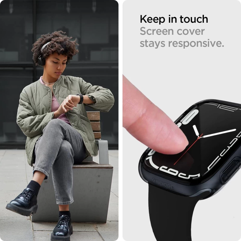 Apple Watch 8 чехол  SPIGEN Ultra Hybrid (45mm)