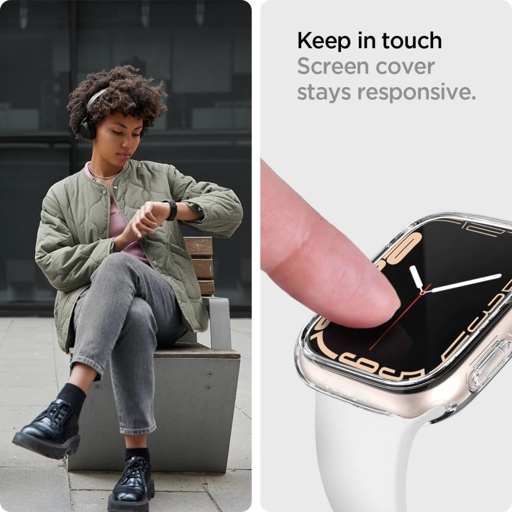 Apple Watch 8 vāciņš caurspīdīgs SPIGEN ULTRA HYBRID (45mm)