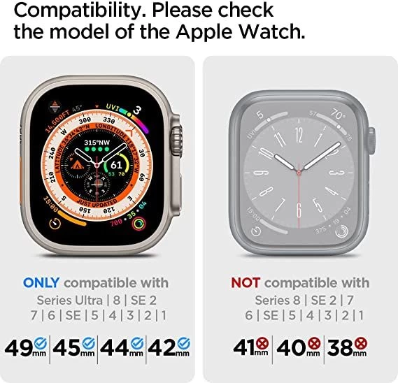 Apple Watch 8 ремень черный SPIGEN DURAPRO FLEX (42/44/45/49mm)