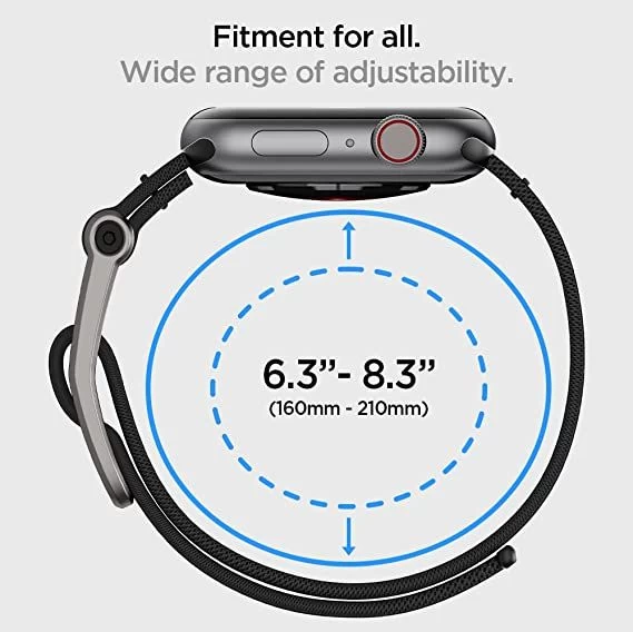 Apple Watch 8 ремень черный SPIGEN DURAPRO FLEX (42/44/45/49mm)