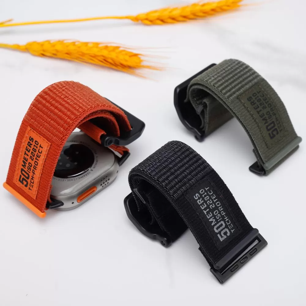 Apple Watch 8 ремень черный TECH-PROTECT SCOUT APPLE WATCH (42/44/45/49 MM)